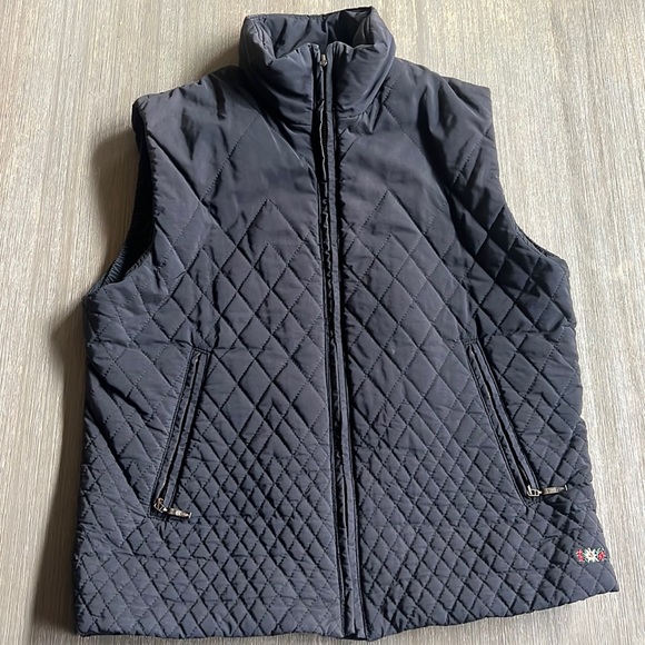postcard Jackets & Blazers - Postcard Black Quilted Vest Size 8